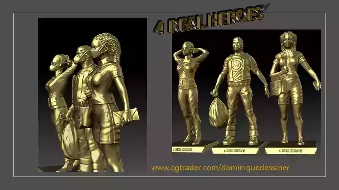 4 Real Heroes Free 3D print model