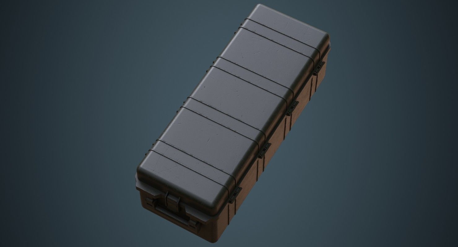 Military Case 4B Low-poly 3D model_2