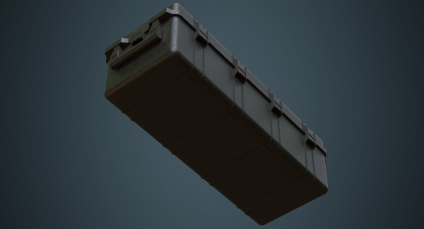 Military Case 4B Low-poly 3D model_4