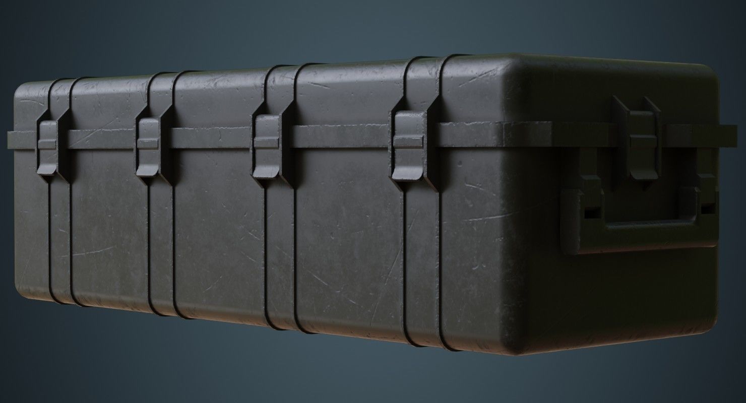 Military Case 4B Low-poly 3D model_3