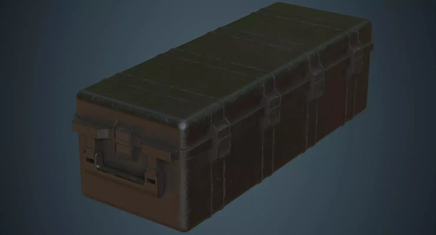 Military Case 4B Low-poly 3D model_0
