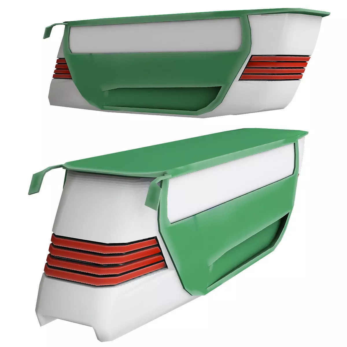 Sci Fi Bus 3d model Low-poly 3D model_0