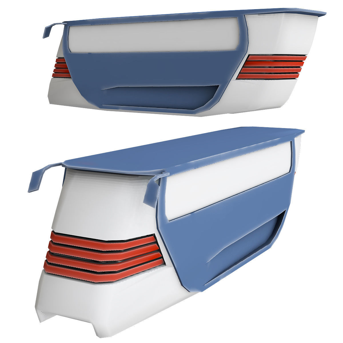 Sci Fi Bus 3d model Low-poly 3D model_2