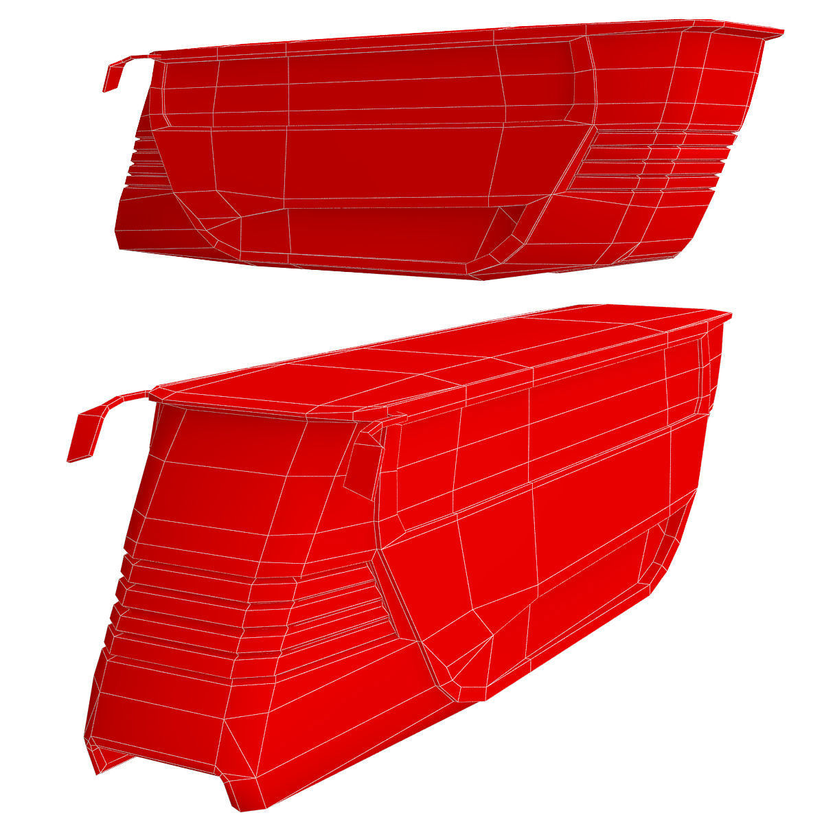 Sci Fi Bus 3d model Low-poly 3D model_3