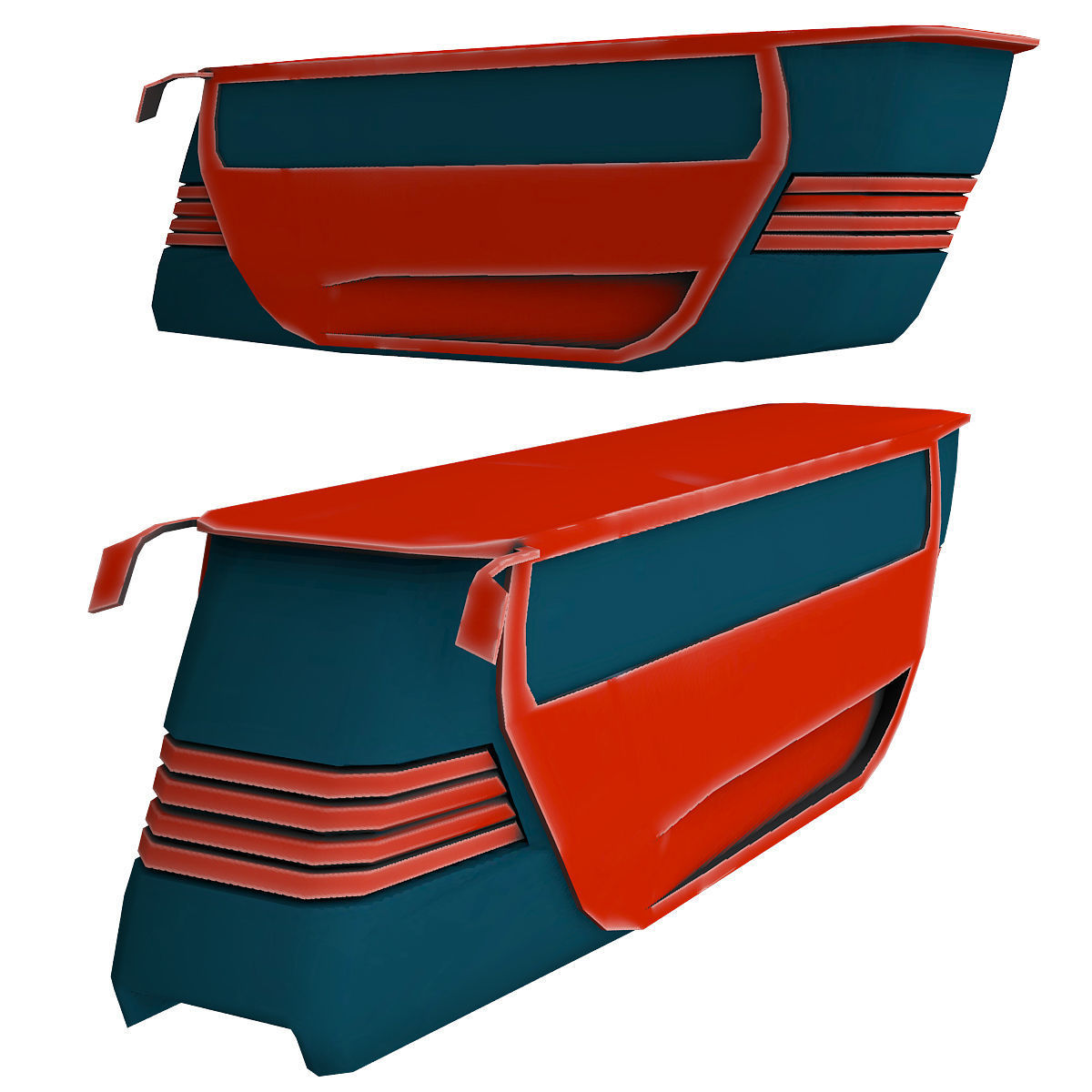 Sci Fi Bus 3d model Low-poly 3D model_1