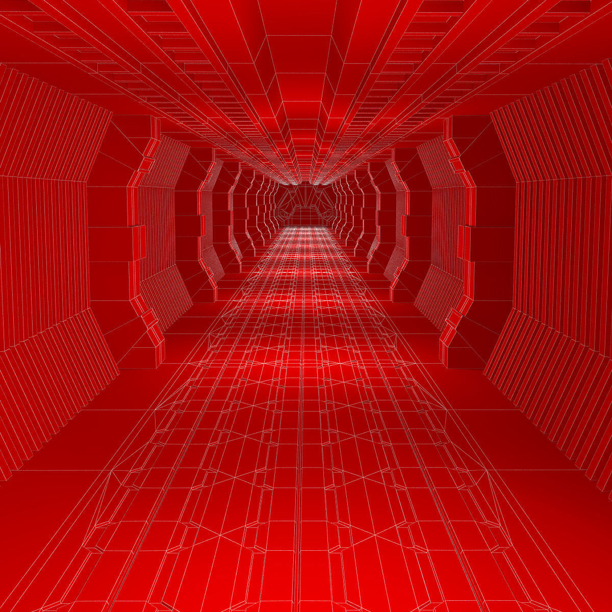 Sci Fi Modular levels 3d model Low-poly 3D model_12