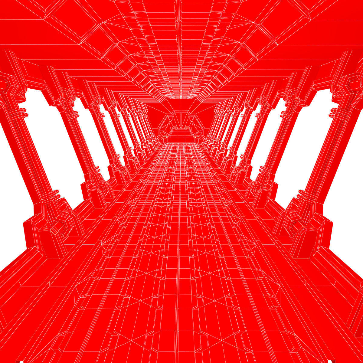 Sci Fi Modular levels 3d model Low-poly 3D model_13