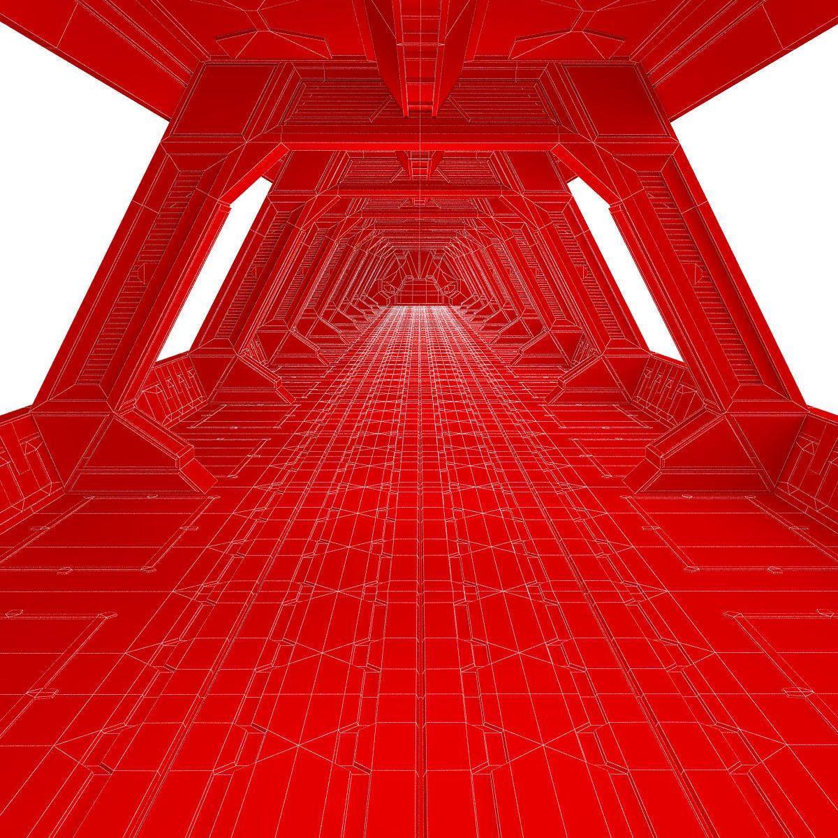 Sci Fi Modular levels 3d model Low-poly 3D model_9