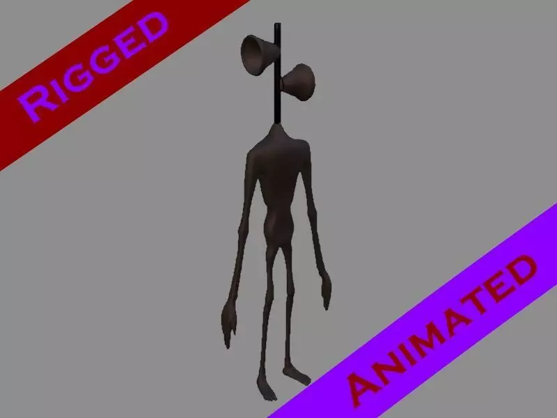 Siren Head Low-poly 3D model