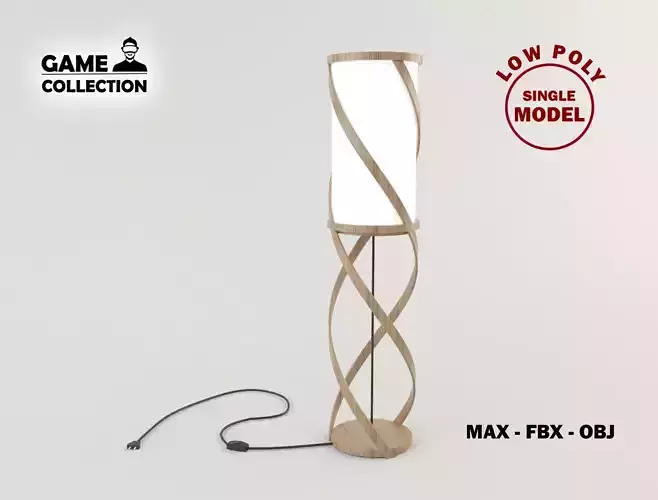 Bamboo floor lamp 3