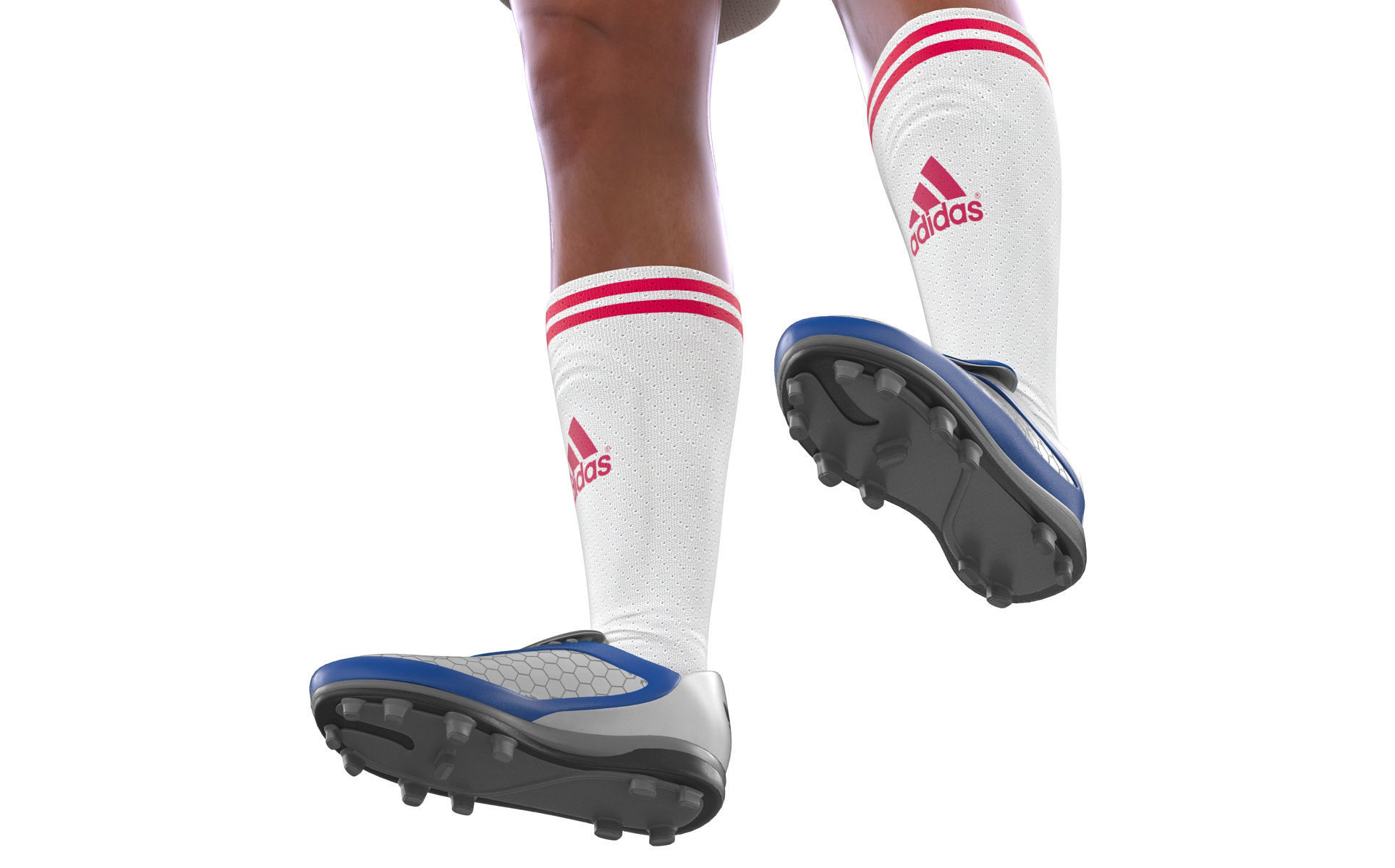 Soccer Player Milan with Hair 3D model_25