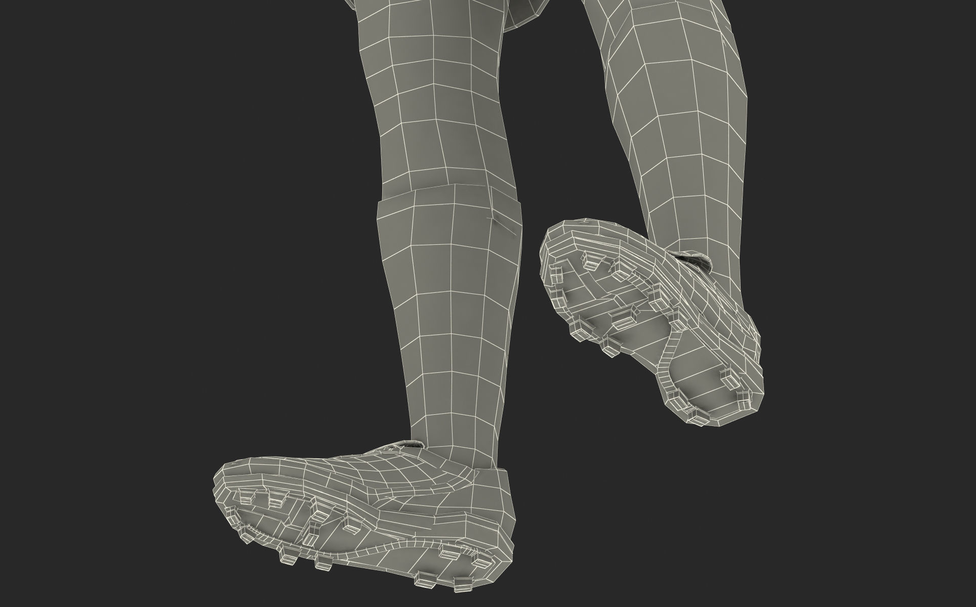 Soccer Player Milan with Hair 3D model_44