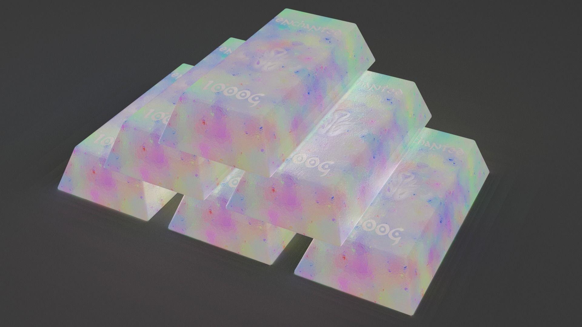 20 INGOTS PACK Low-poly 3D model_16