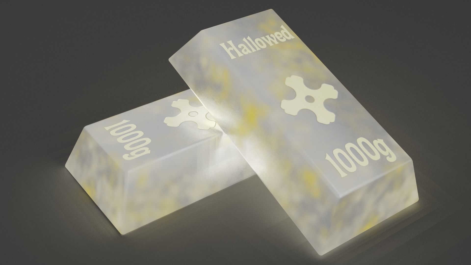 20 INGOTS PACK Low-poly 3D model_24