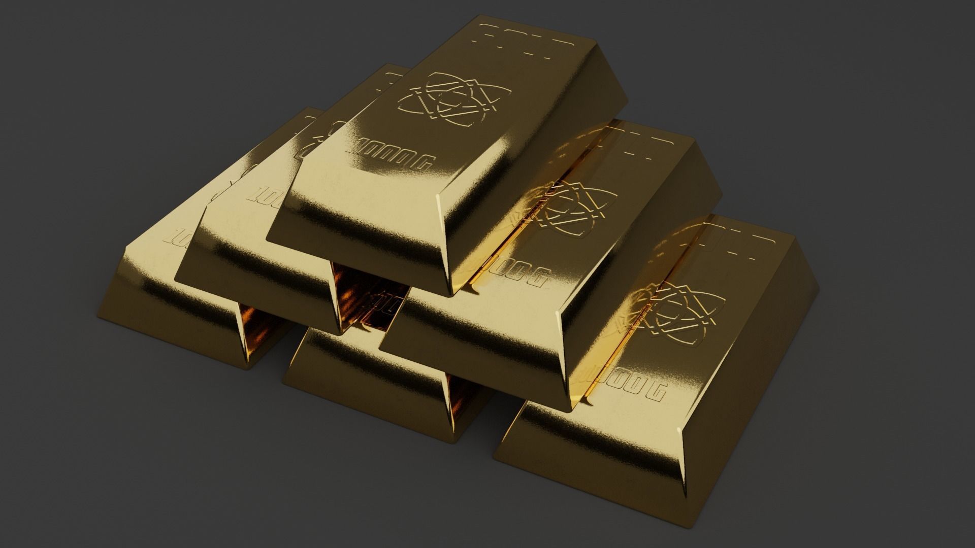 20 INGOTS PACK Low-poly 3D model_22