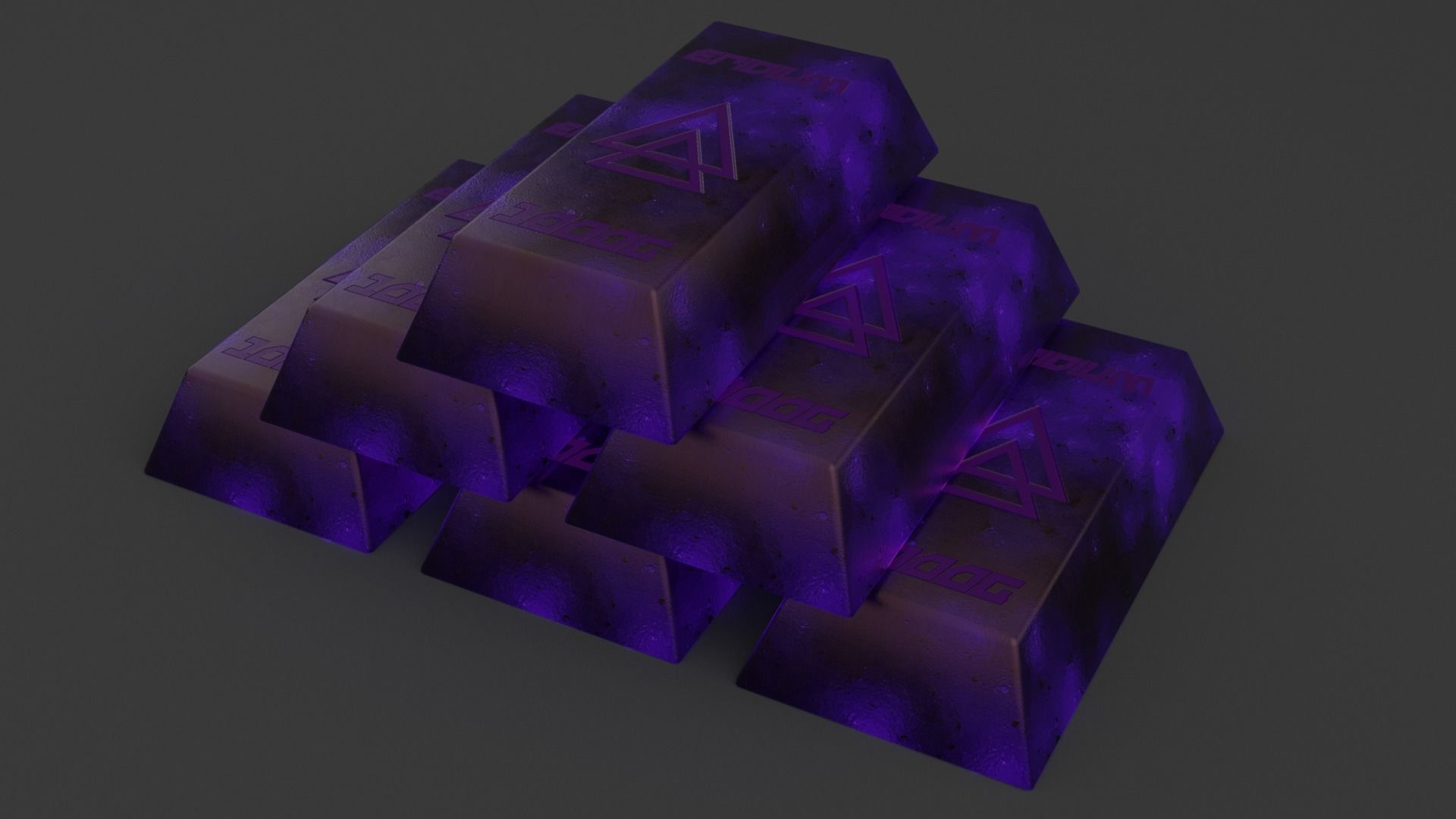 20 INGOTS PACK Low-poly 3D model_19