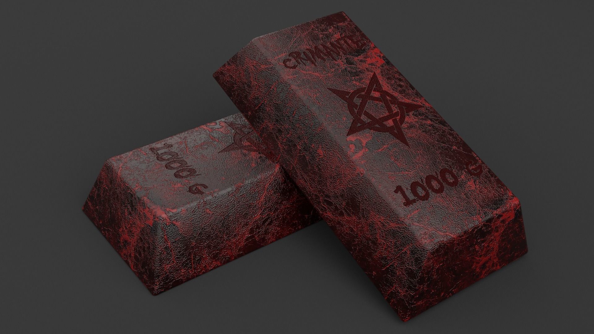 20 INGOTS PACK Low-poly 3D model_12