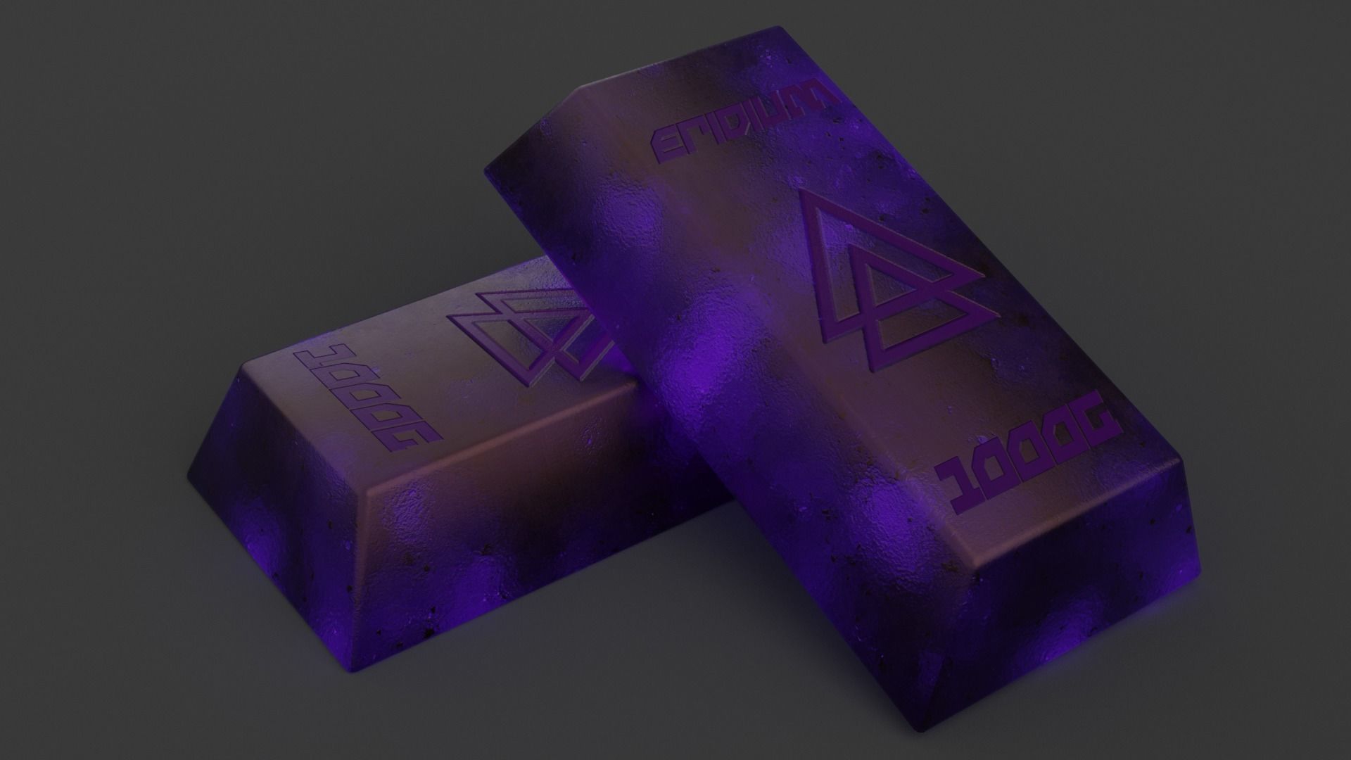 20 INGOTS PACK Low-poly 3D model_18