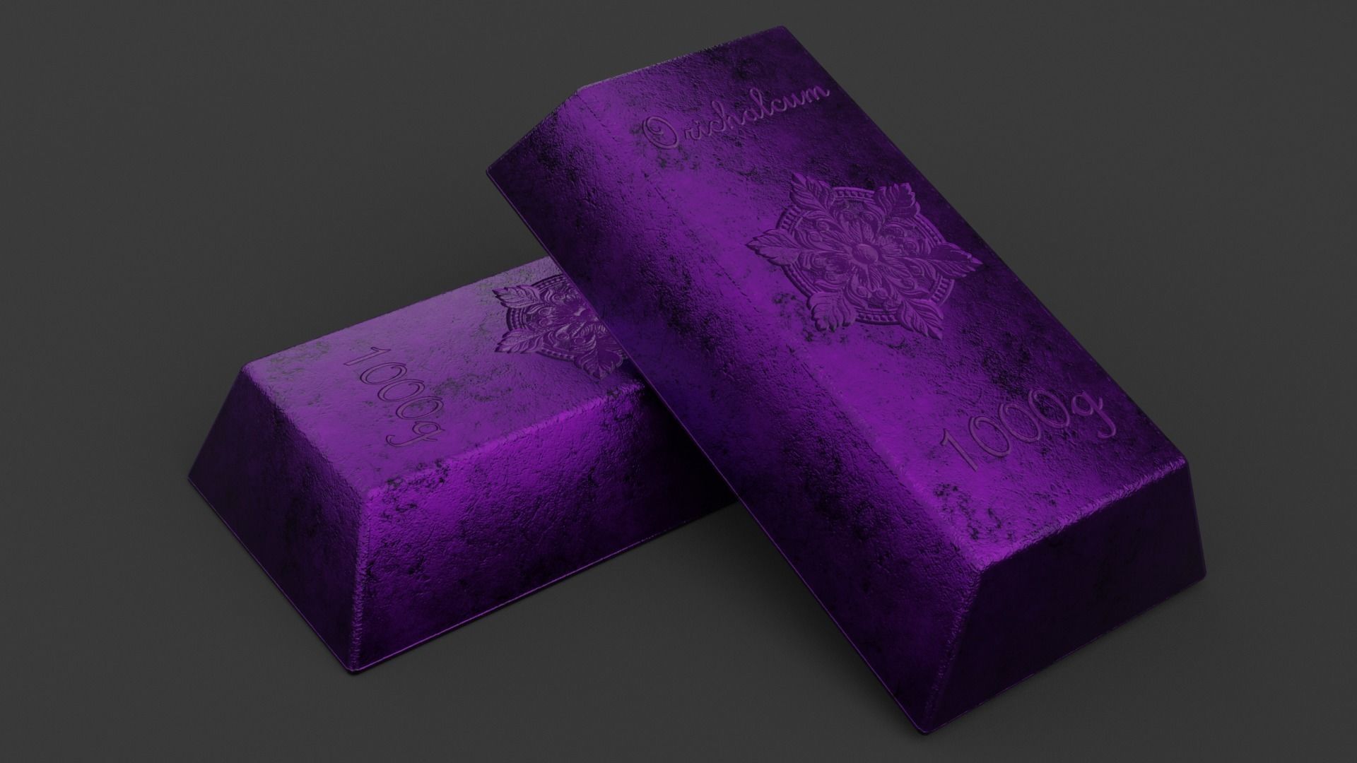 20 INGOTS PACK Low-poly 3D model_42