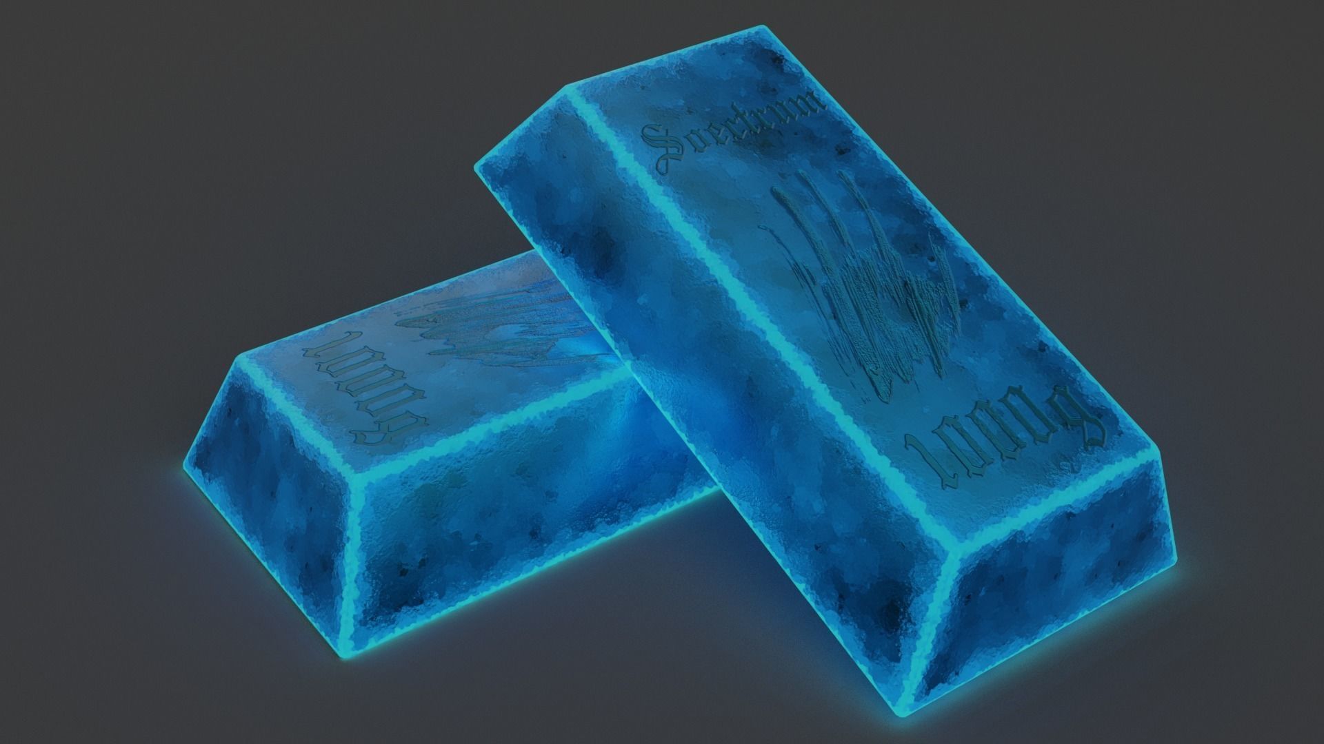 20 INGOTS PACK Low-poly 3D model_51