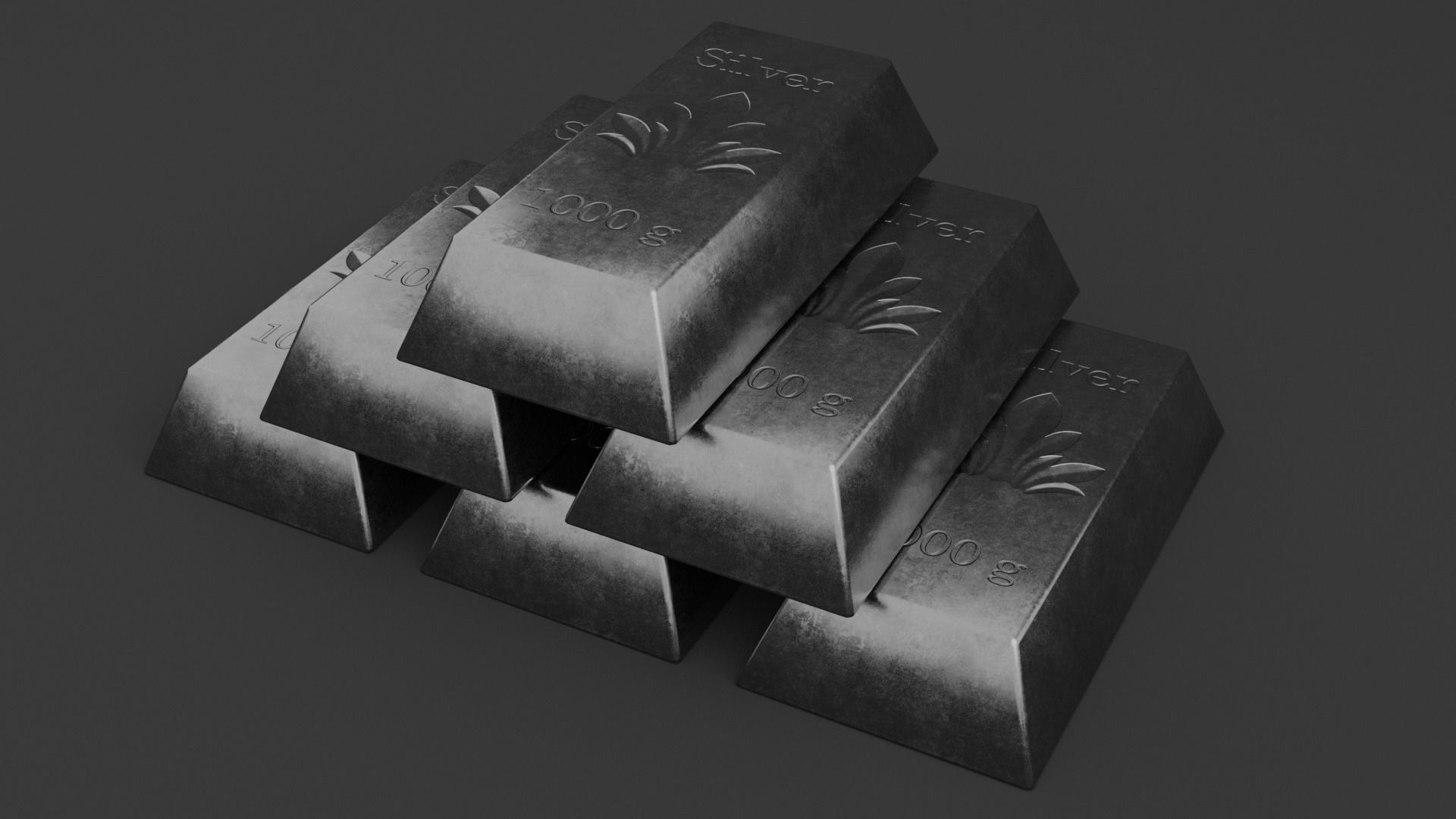 20 INGOTS PACK Low-poly 3D model_49