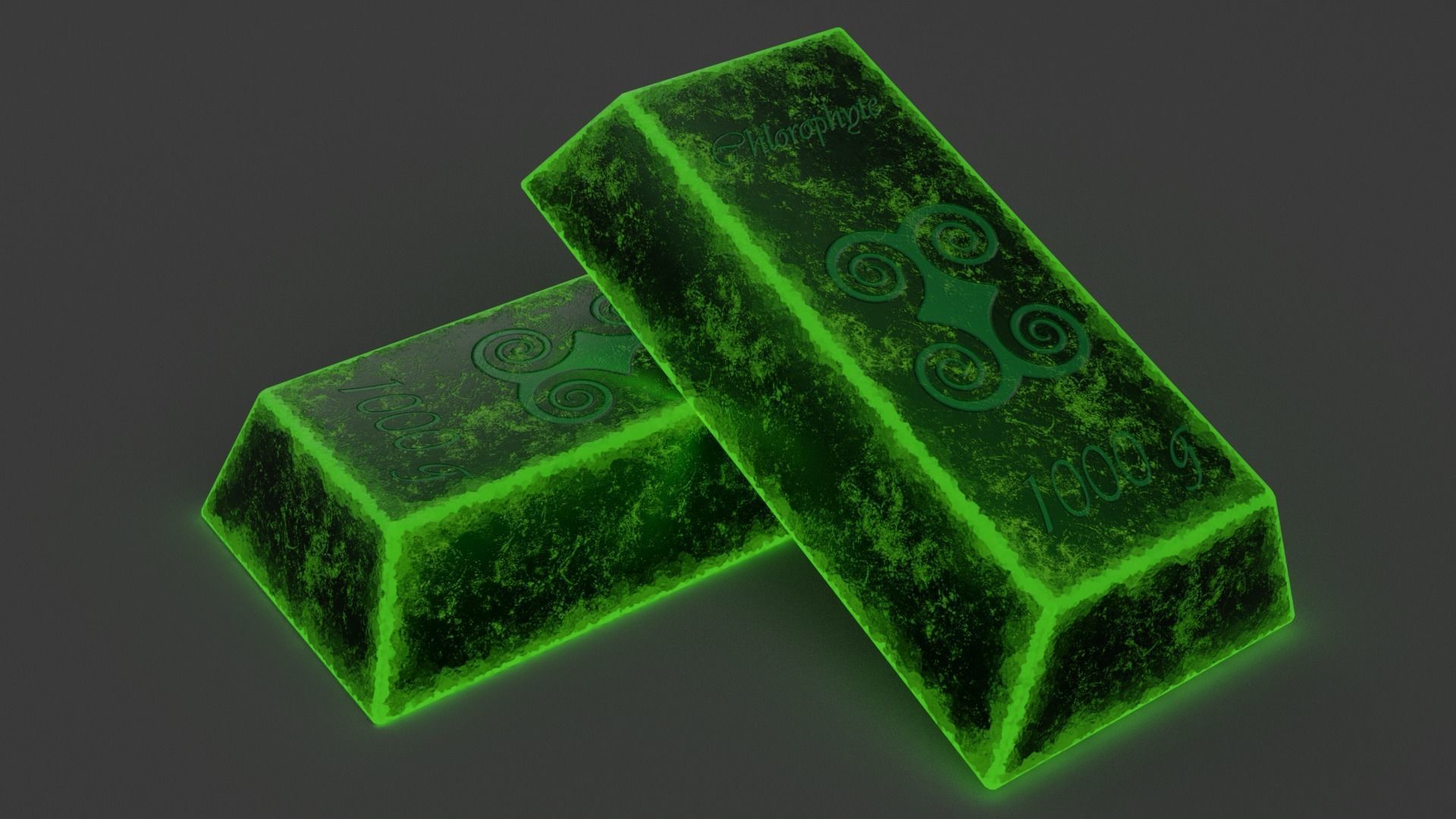 20 INGOTS PACK Low-poly 3D model_3