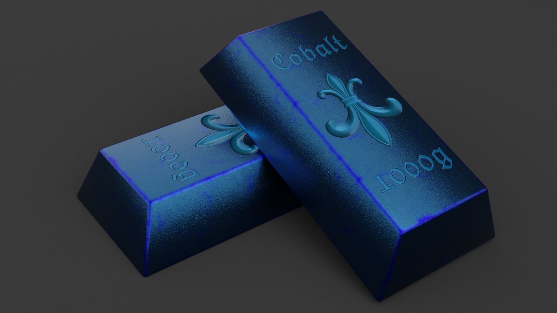 20 INGOTS PACK Low-poly 3D model_6