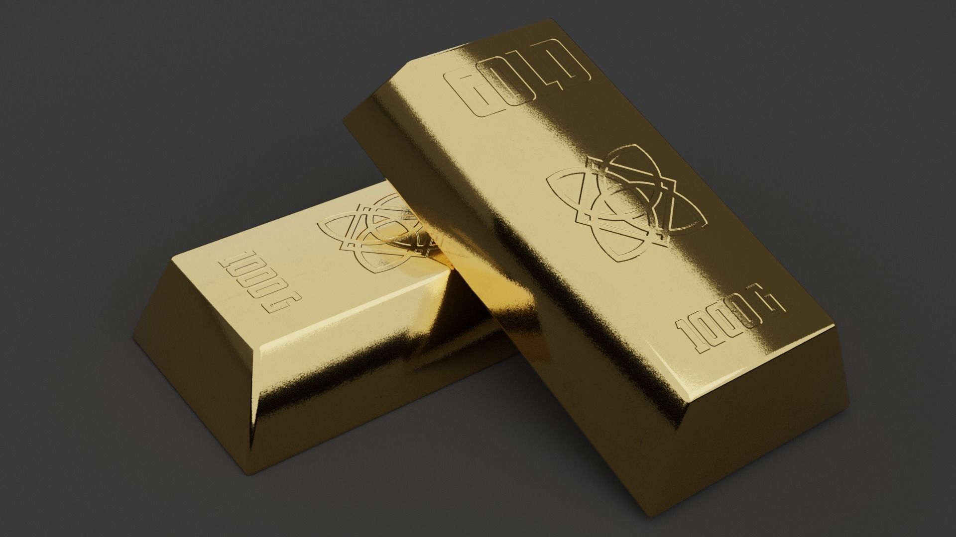 20 INGOTS PACK Low-poly 3D model_21
