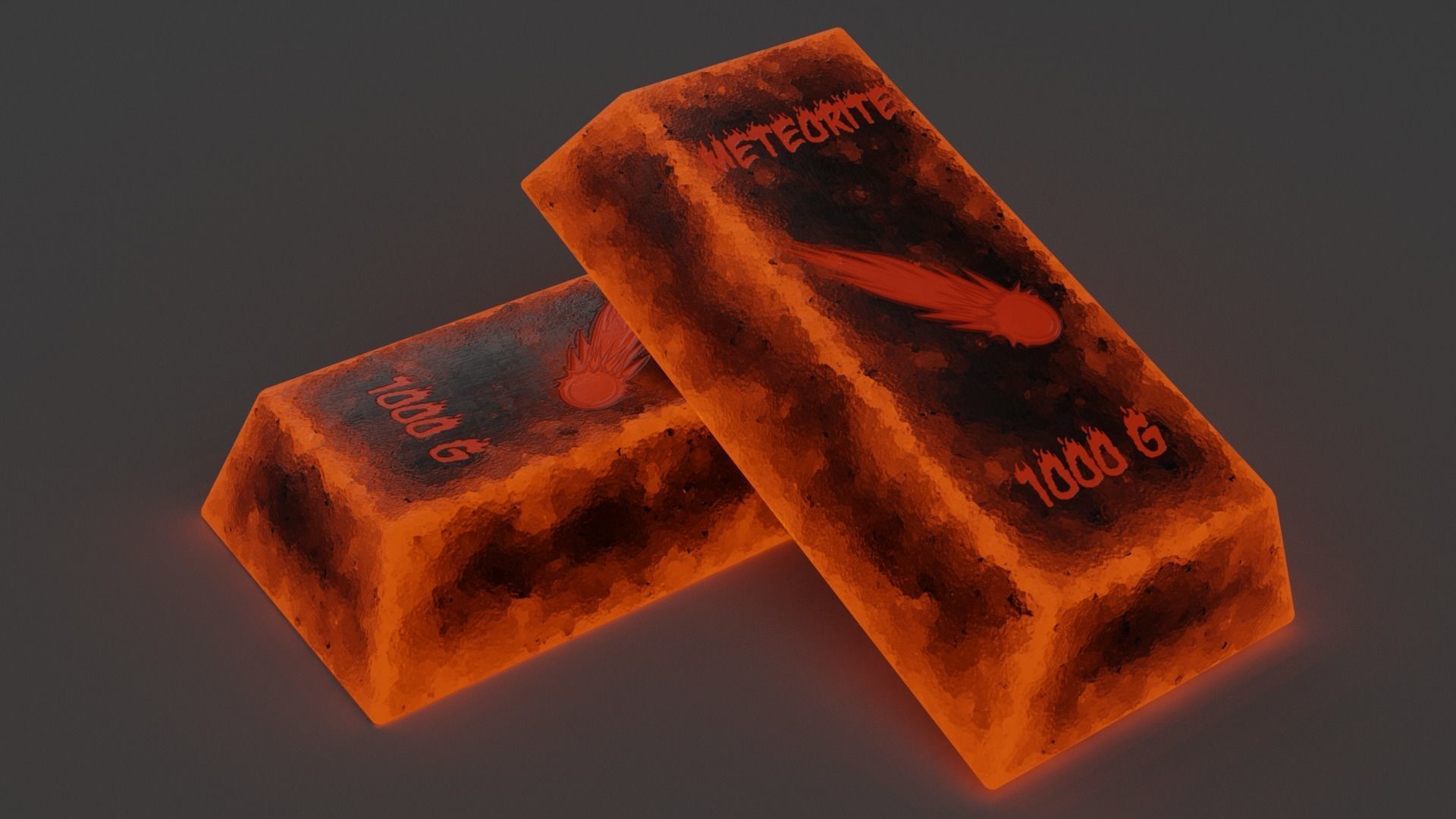 20 INGOTS PACK Low-poly 3D model_36