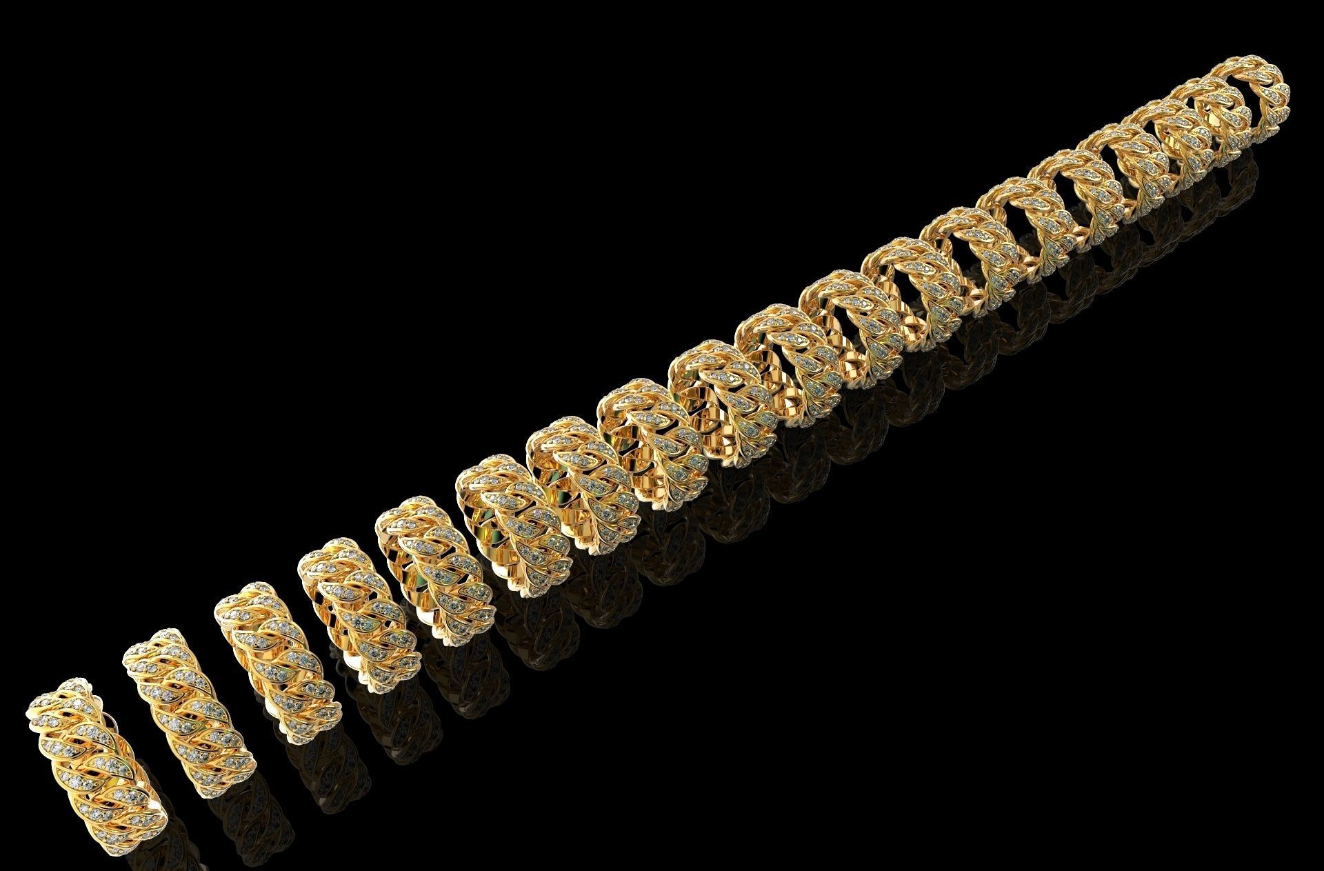 All Size Cuban Ring 3D print model_1