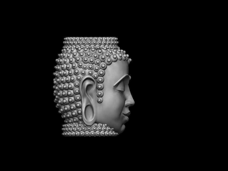 Buddha BEAD  BRACELET charm 3D print model_20