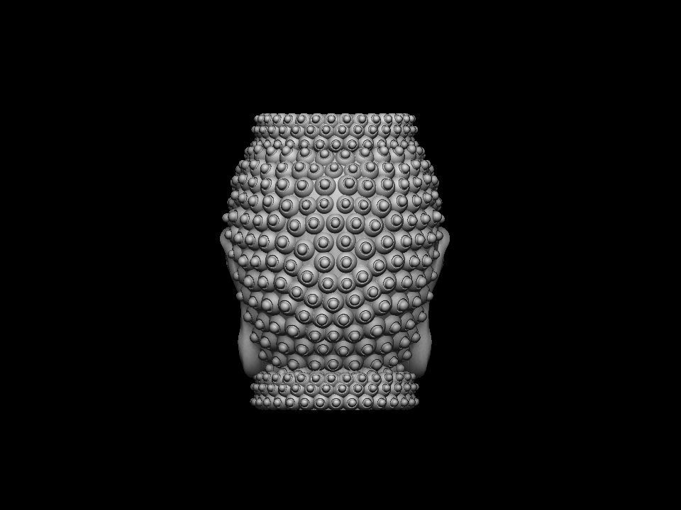 Buddha BEAD  BRACELET charm 3D print model_21