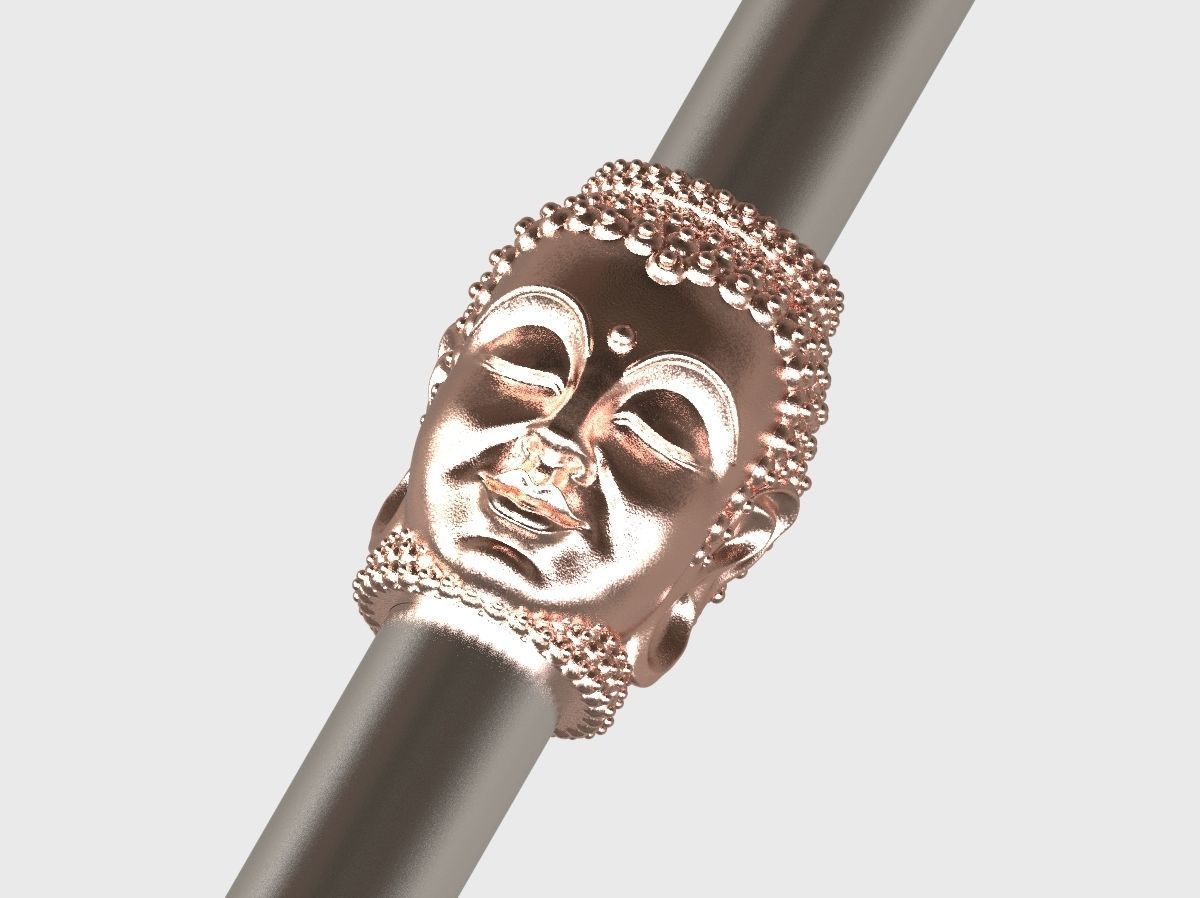 Buddha BEAD  BRACELET charm 3D print model_14
