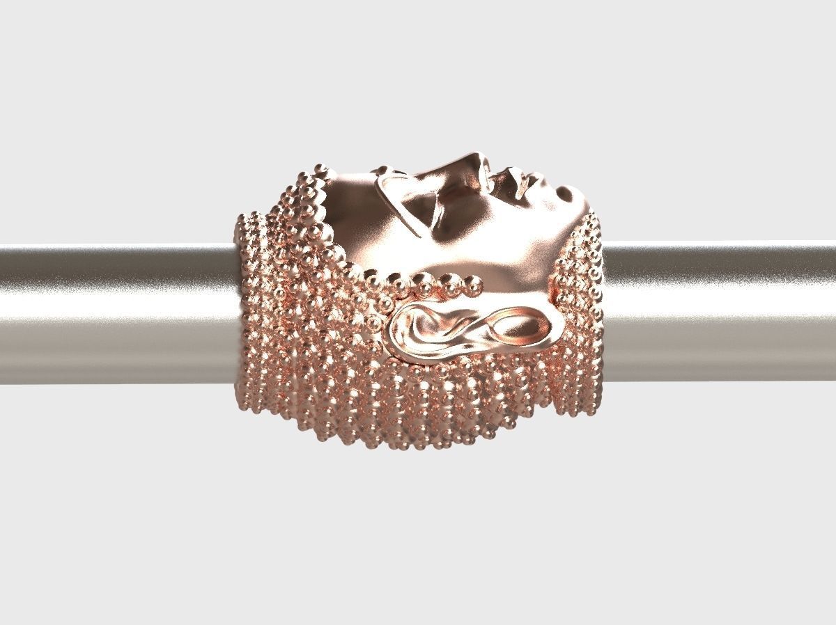 Buddha BEAD  BRACELET charm 3D print model_16