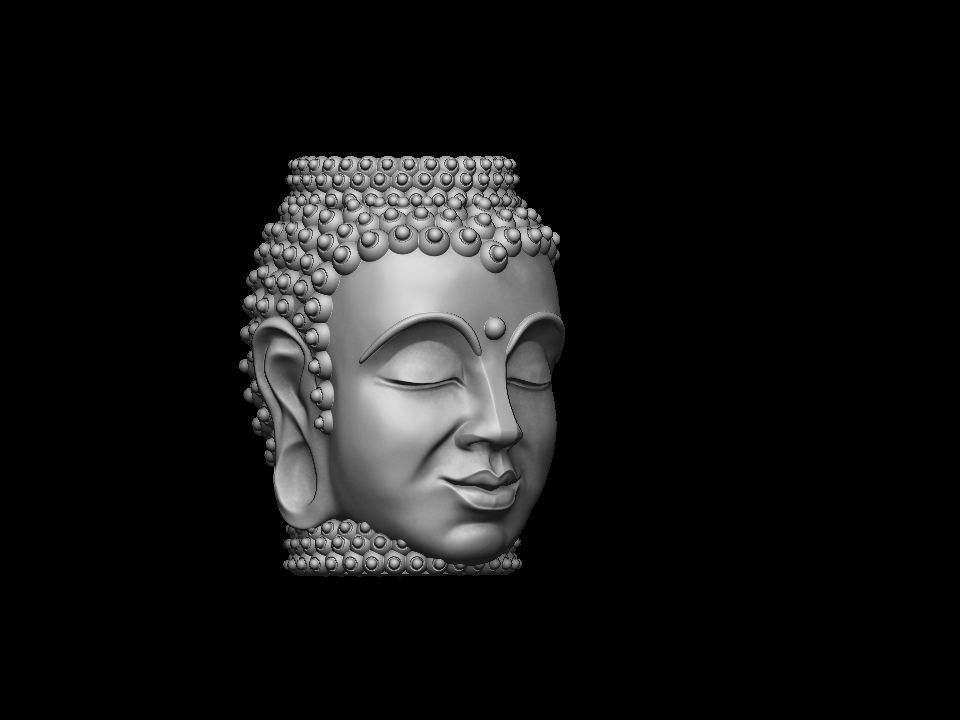 Buddha BEAD  BRACELET charm 3D print model_3
