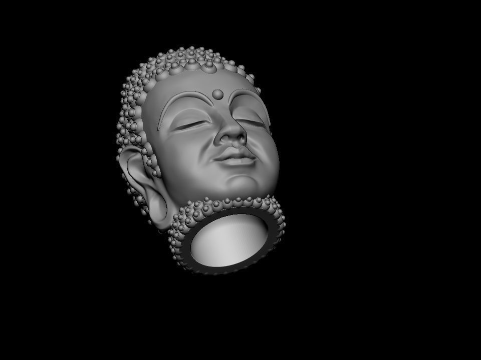 Buddha BEAD  BRACELET charm 3D print model_23