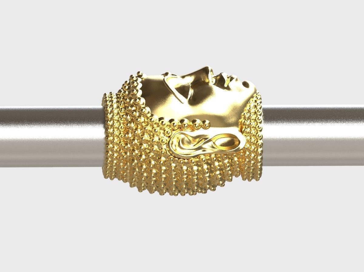 Buddha BEAD  BRACELET charm 3D print model_1