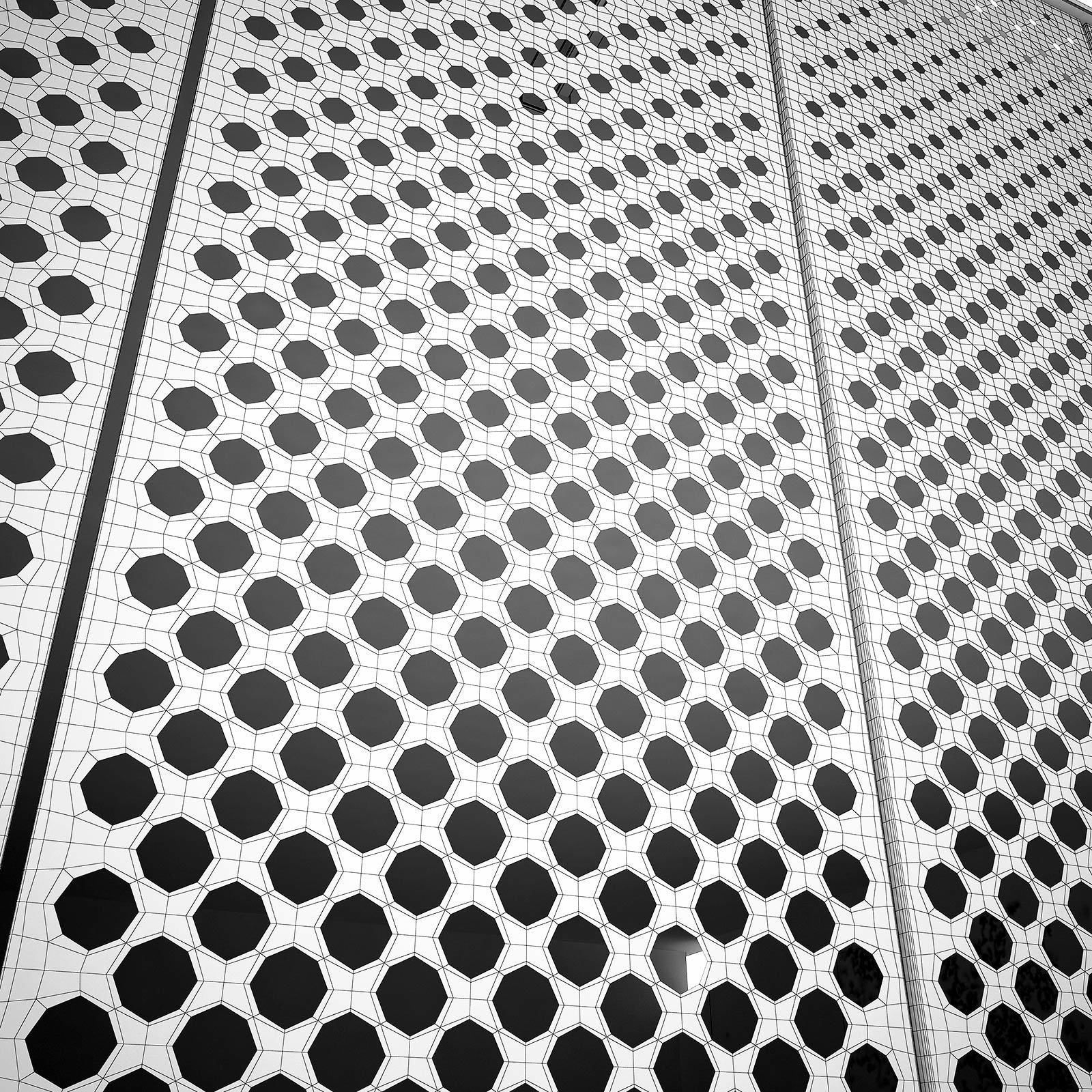 perforated metal panel N27 3D model_1