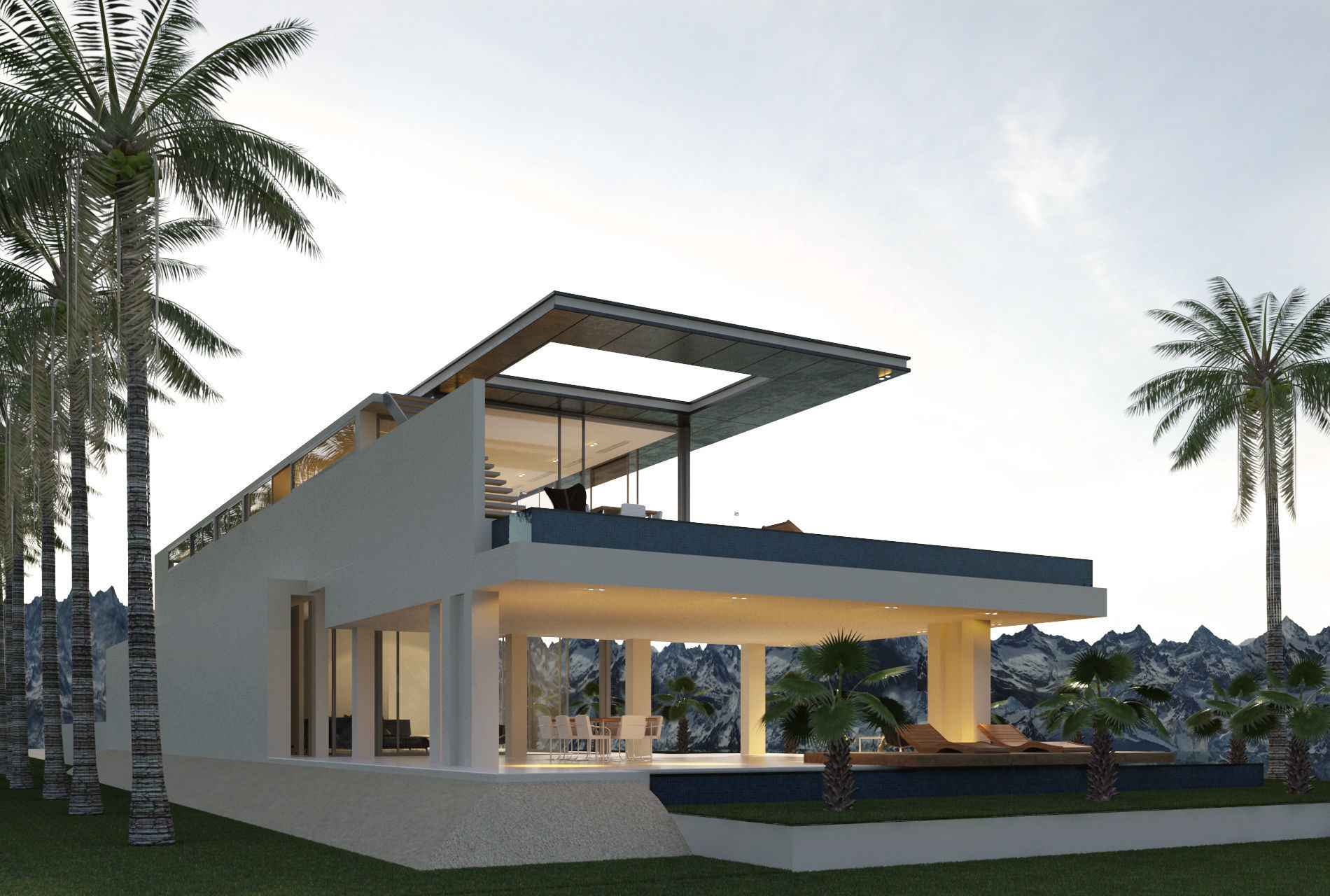 The First Crescent Villa 3D model_9