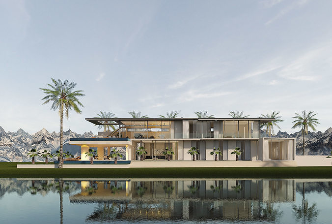 The First Crescent Villa 3D model 4