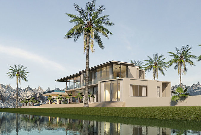 The First Crescent Villa 3D model 6