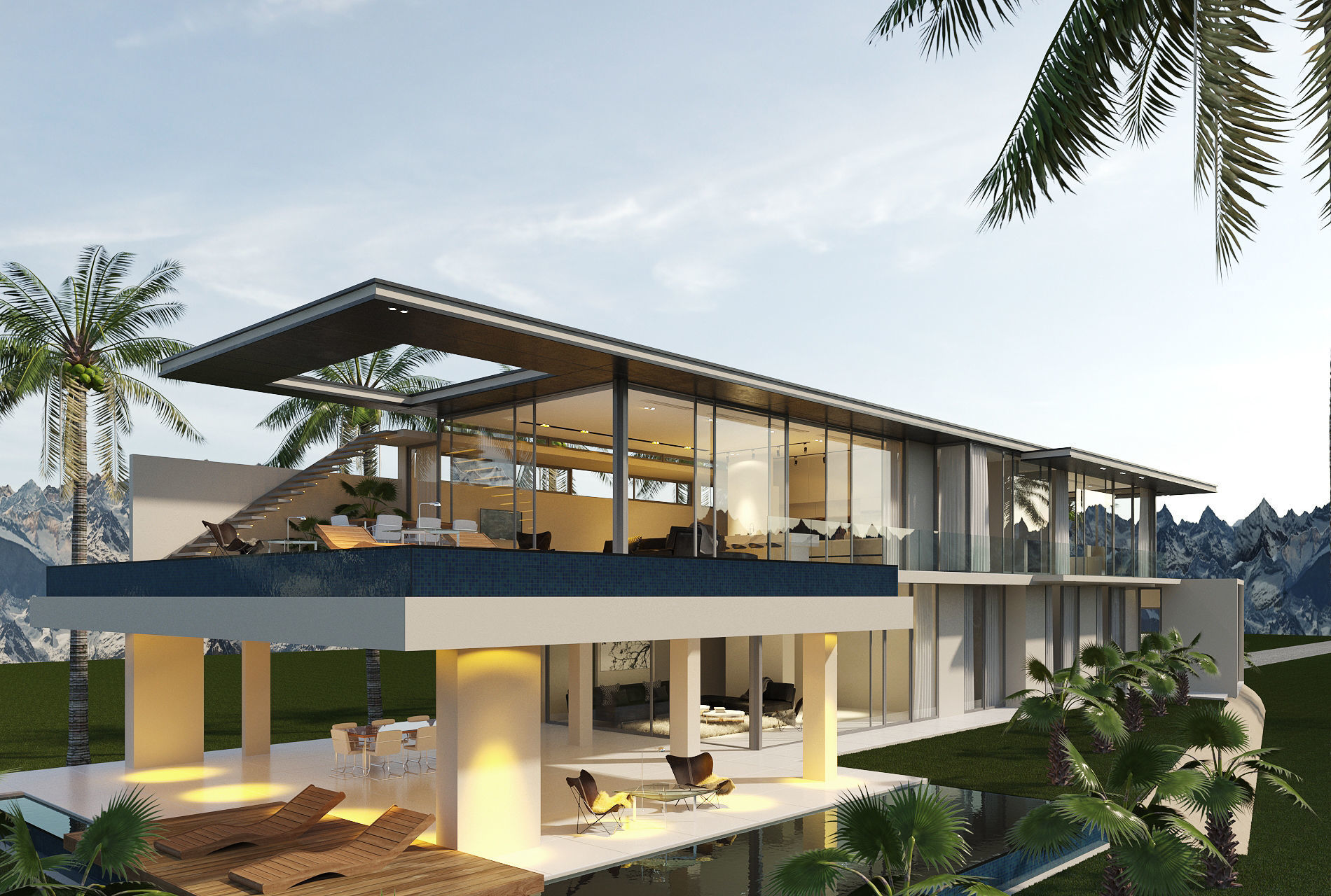 The First Crescent Villa 3D model_7