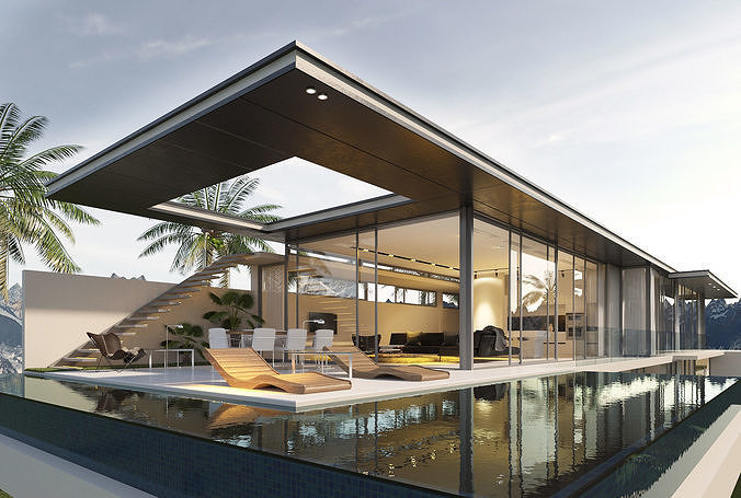 The First Crescent Villa 3D model 2
