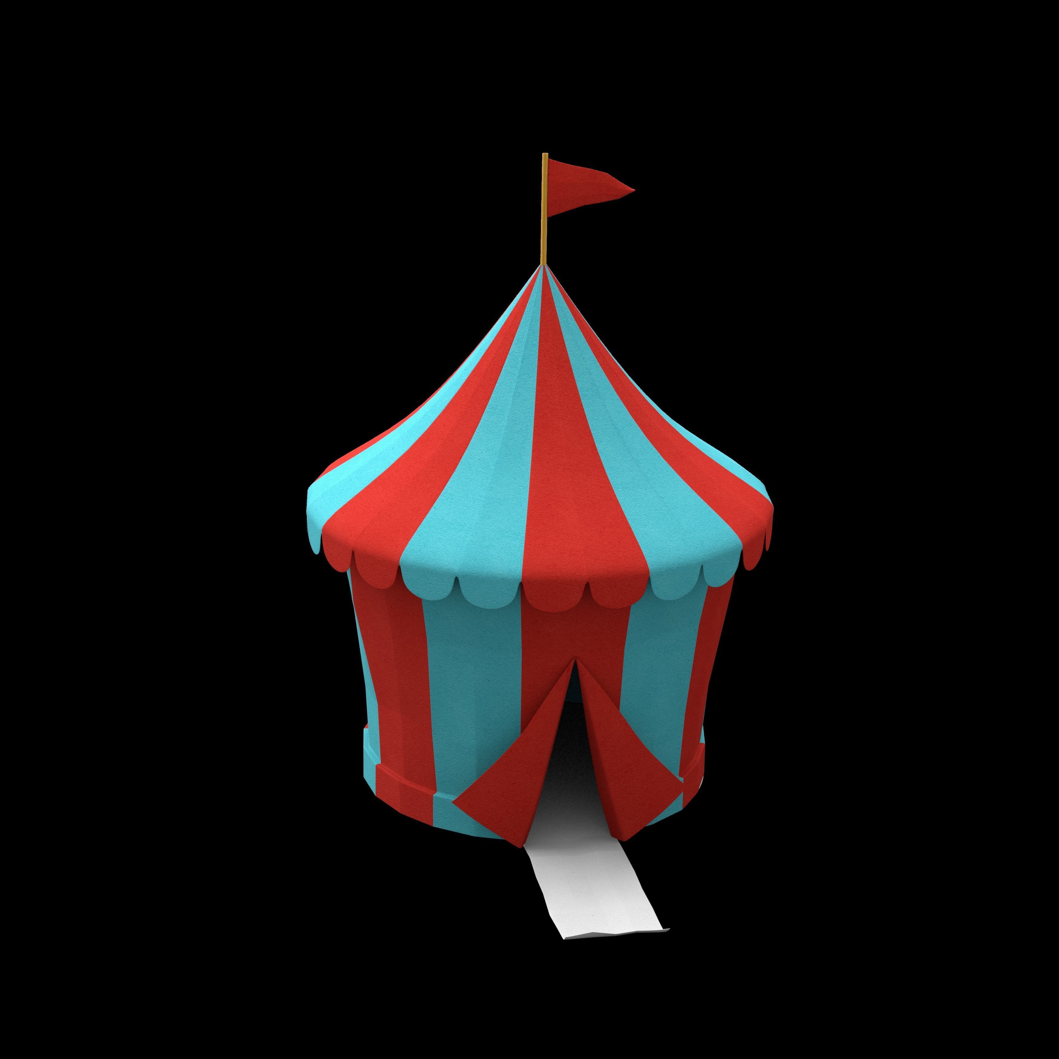 circus tent 3D model_9