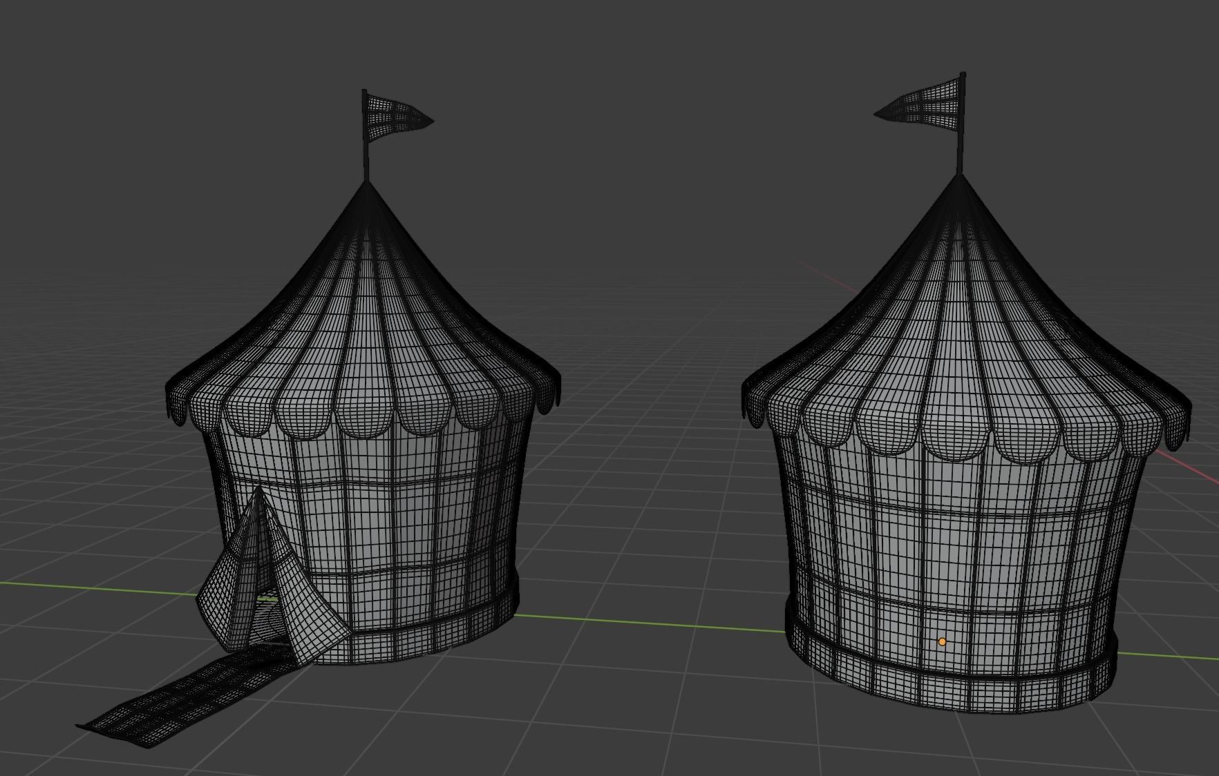 circus tent 3D model_8