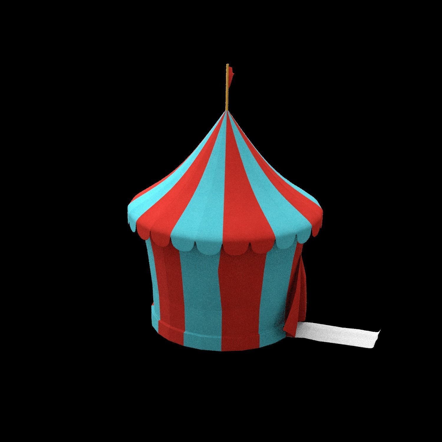 circus tent 3D model_2
