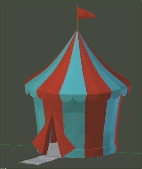 circus tent 3D model_7