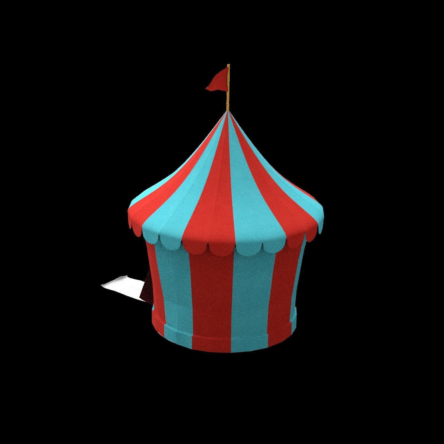 circus tent 3D model_4