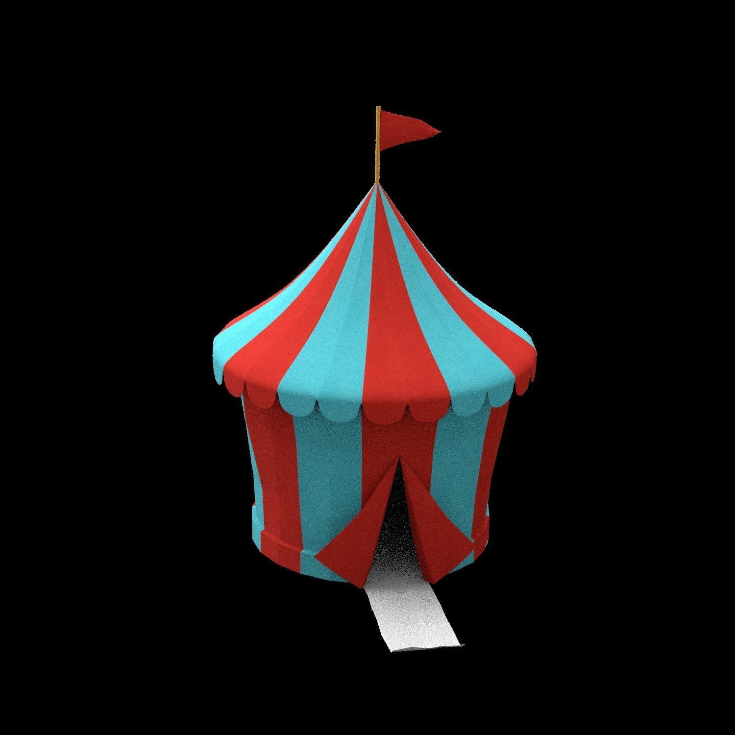 circus tent 3D model_6