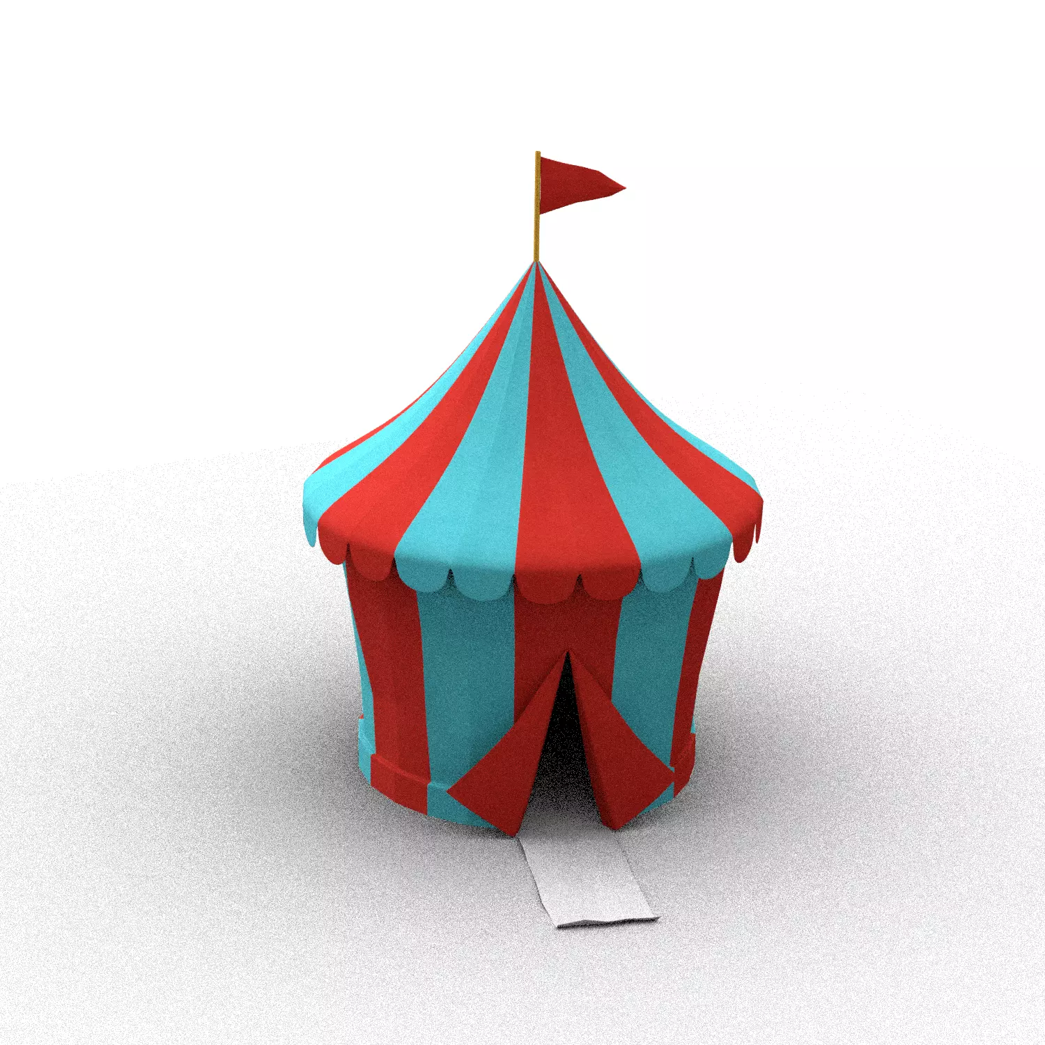 circus tent 3D model_0